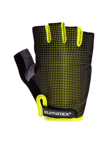 Klimatex RIELI Мъжки ръкавици за колоездене, жълто, размер