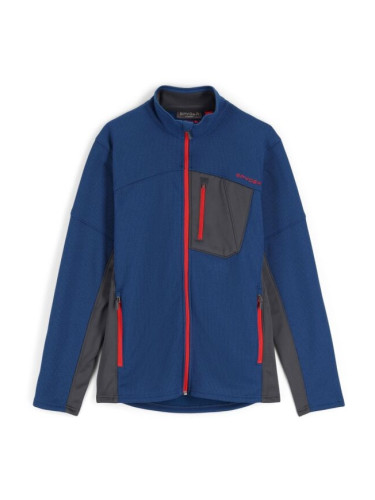 Spyder BANDIT FULL ZIP Мъжки пуловер, синьо, размер