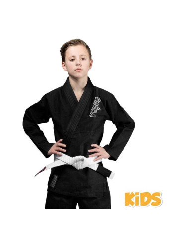 Venum CONTENDER KIDS BJJ GI Детско кимоно, черно, размер