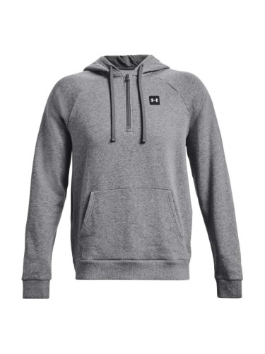 Under Armour RIVAL FLEECE 1/2ZIP HD Мъжки суитшърт, сиво, размер