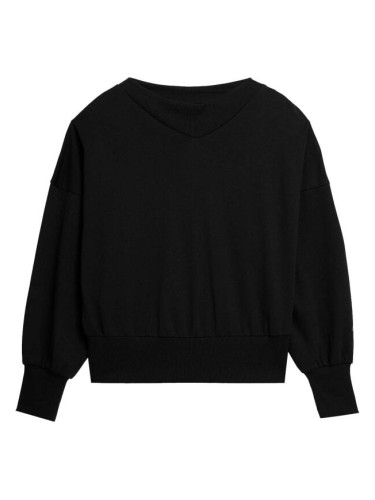 4F SWEATSHIRT W Дамски  суитшърт, черно, размер