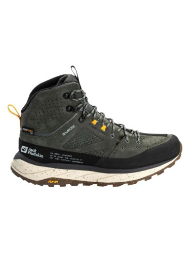 Jack Wolfskin TERRAQUEST TEXAPORE MID M Мъжки обувки за туризъм, зелено, размер