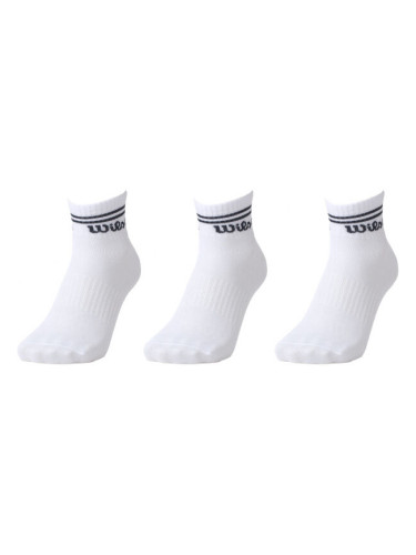 Wilson 3PP MENS QUARTER Мъжки чорапи, бяло, размер