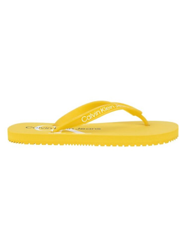 Calvin Klein BEACH SANDAL MONOGRAM TPU Дамски джапанки, жълто, размер