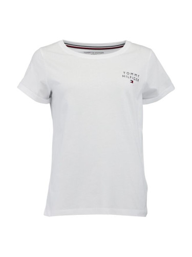 Tommy Hilfiger TH ORIGINAL-SHORT SLEEVE T-SHIRT Дамска тениска, бяло, размер