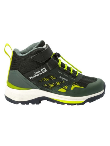 Jack Wolfskin VILI HIKER TEXAPORE MID K Детски туристически обувки, зелено, размер