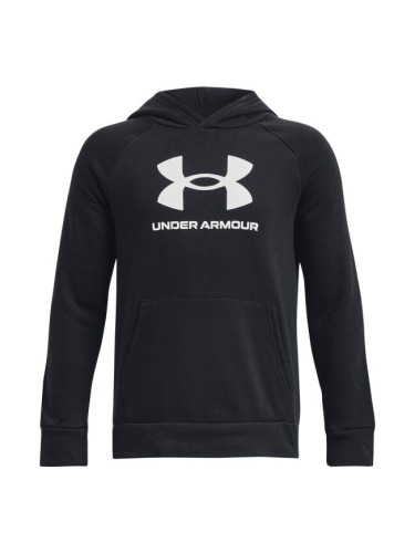 Under Armour RIVAL FLEECE BL HOODIE Суитшърт за момчета, черно, размер