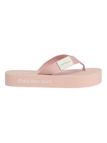 Calvin Klein FLATFORM FLIPFLOP Дамски джапанки, розово, размер