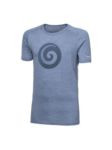 PROGRESS TASMAN Мъжка тениска от мерино вълна, синьо, размер