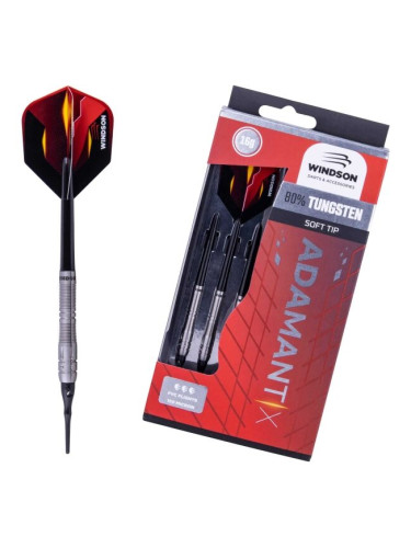 Windson ADAMANTIX 16 G TUNGSTEN SET Комплект от волфрамови стрели с меки върхове, червено, размер