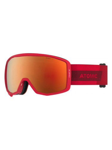 Atomic COUNT JR SPHERICAL Младежки скиорски очила, червено, размер