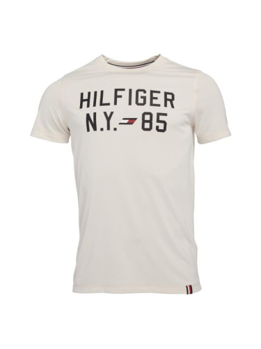 Tommy Hilfiger GRAPHIC S/S TRAINING TEE Мъжка тениска, бяло, размер