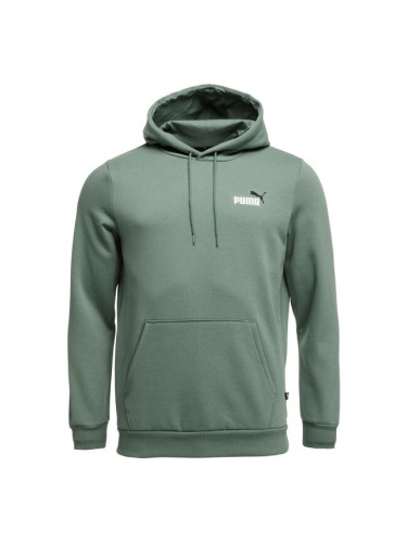 Puma ESS + 2 COL SMALL LOGO HOODIE FL Мъжки суитшърт, зелено, размер