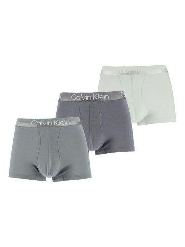 Calvin Klein TRUNK 3PK Мъжки боксерки, сиво, размер