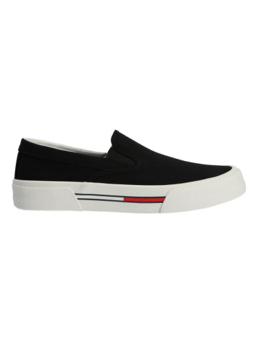 Tommy Hilfiger TOMMY JEANS SLIP ON CANVAS Мъжки ниски спортни обувки, черно, размер