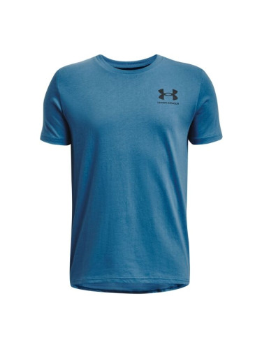 Under Armour SPORTSTYLE LEFT CHEST SS Тениска за момчета, синьо, размер