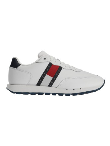 Tommy Hilfiger TOMMY JEANS LEATHER RUNNER ESS Мъжки обувки за свободното време, бяло, размер