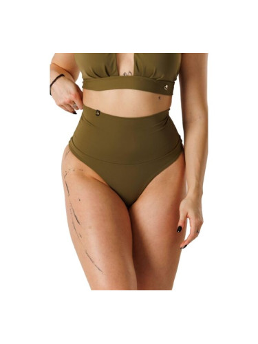 GOLDBEE SHAPEWEAR SWIMWEAR BOTTOMS Дамски бански с пристягане, тъмнозелено, размер XXL