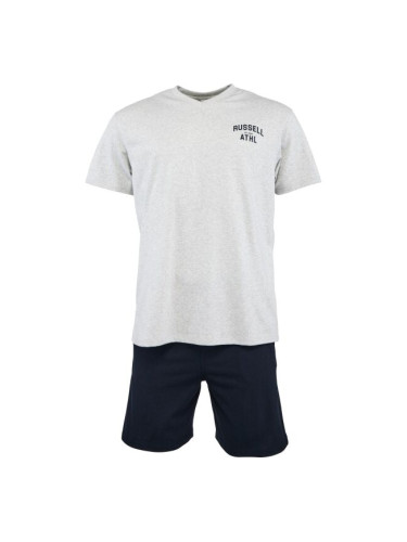 Russell Athletic SET TEE SHORT Мъжки комплект-пижама, сиво, размер