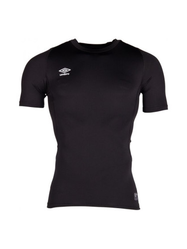 Umbro CORE SS CREW BASELAYER Мъжка спортна тениска, черно, размер