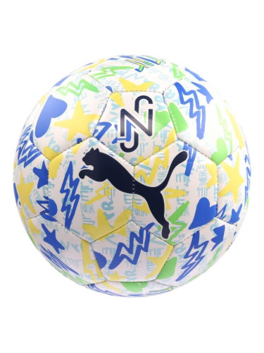 Puma NEYMAR JR GRAPHIC Футболна топка, бяло, размер