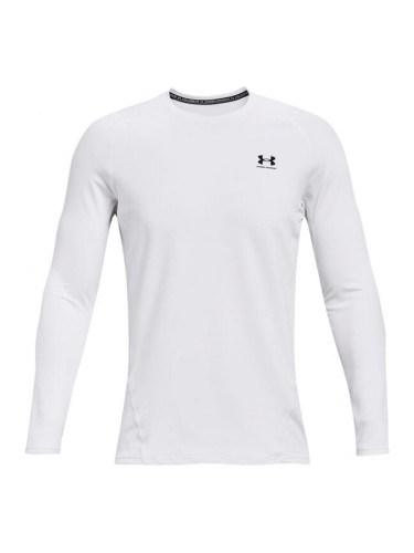 Under Armour CG ARMOUR FITTED CREW Мъжка блуза, бяло, размер