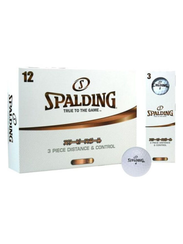 Spalding DISTANCE 3 pc (12 pcs) Топчета за голф, бяло, размер