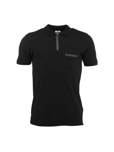 Umbro ZIP POLO Мъжка тениска с якичка, черно, размер