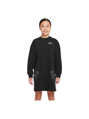 Nike NSW DRESS OP Рокля за момичета, черно, размер