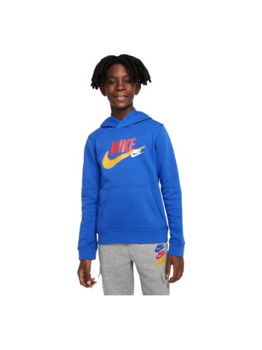 Nike NSW SI FLC PO HOODIE BB Суитшърт за момчета, синьо, размер