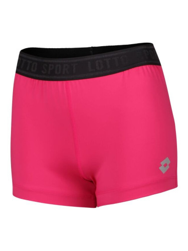 Lotto RUN FIT W SHORT TIGHT Дамски спортни къси шорти, розово, размер
