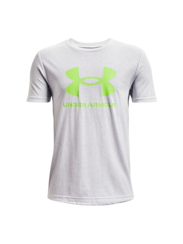 Under Armour SPORTSTYLE LOGO SS Тениска за момчета, сиво, размер