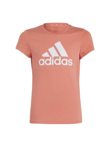 adidas ESS BL T Тениска за момичета, оранжево, размер