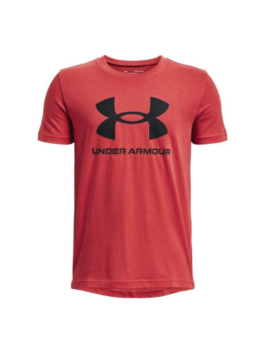 Under Armour SPORTSTYLE LOGO SS Тениска за момчета, червено, размер