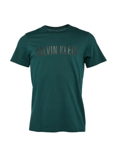 Calvin Klein S/S CREW NECK Мъжка тениска, тъмнозелено, размер