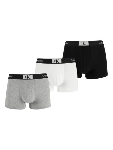 Calvin Klein ´96 COTTON-TRUNK 3PK Мъжки боксерки, черно, размер