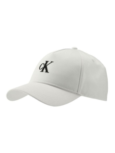 Calvin Klein ESSENTIAL CAP Мъжка шапка с козирка, бяло, размер