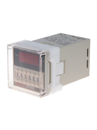 Реле за време, циклично, цифрово, DH48S-S, 24VDC, NO+NC, 5(2,0.5) A/250 VAC, 0.01s до 990h