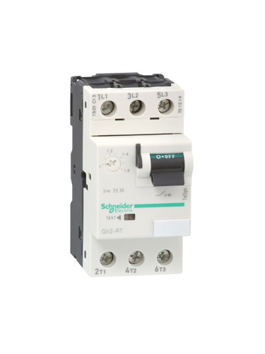 Моторна термо-магнитна защита, GV2RT14, трифазна, 6-10A, 230-690VAC, SCHNEIDER ELECTRIC