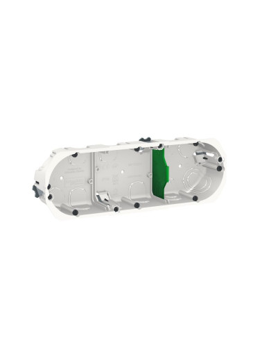 Тройна конзола за гипсокартон, за вграждане, дълбочина 40mm, Multifix, Schneider Electric, IMT35934