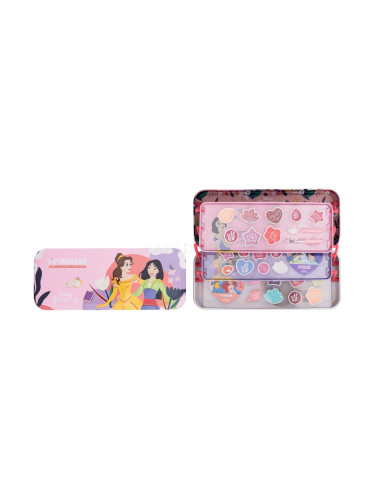 Lip Smacker Disney Princess Triple Layer Beauty Tin Комплекти за грим за деца 1 бр
