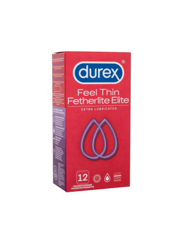 Durex Feel Thin Extra Lubricated Презерватив за мъже Комплект