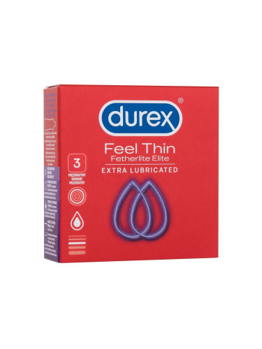 Durex Feel Thin Extra Lubricated Презерватив за мъже Комплект