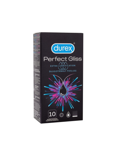 Durex Perfect Gliss Презерватив за мъже Комплект