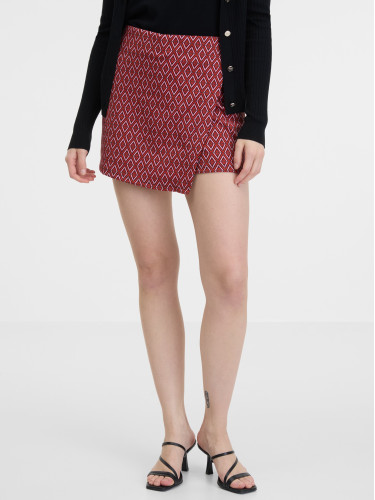 Red Women's Patterned Skirt/Shorts ORSAY - Ladies