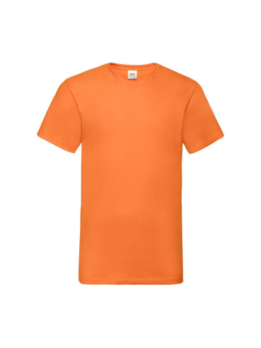 Pomarańczowa koszulka męska Valueweight V-Neck Fruit of the Loom