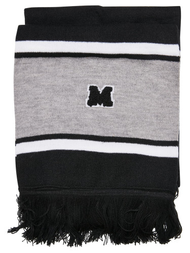 School team scarf black/heathergrey/white