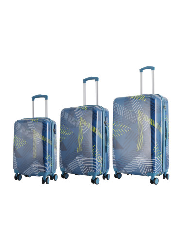 Semiline Unisex's ABS Suitcase Set T5652-0