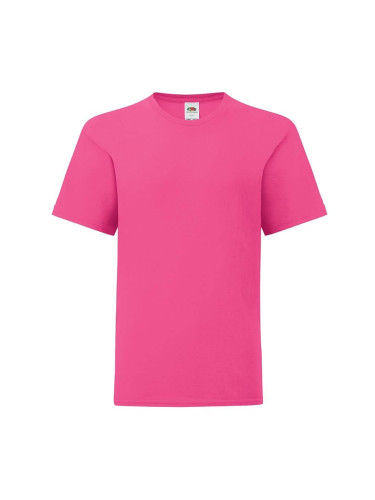 Pink children's t-shirt in combed cotton Fruit of the Loom