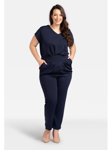 Karko Woman's Jumpsuit Q283 Navy Blue